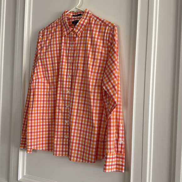 Land’s End | Gingham Button Down Shirt - size women’s 16 - Picture 4 of 9
